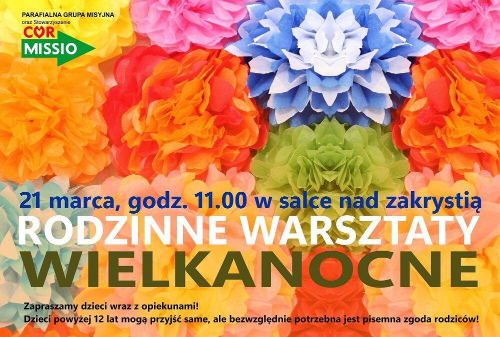 Rodzinne warsztaty wielkanocne 21.III.2026