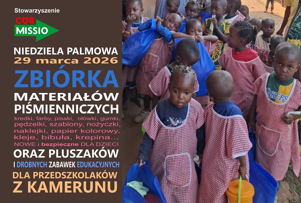Zbiórka mat. pismienniczych i&nbsp;zabawek 29.III.2026